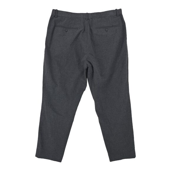 Uniqlo Pants Mens Size Large (36x38) Gray Ezy Ankle Length Dress Pants - Picture 2 of 9
